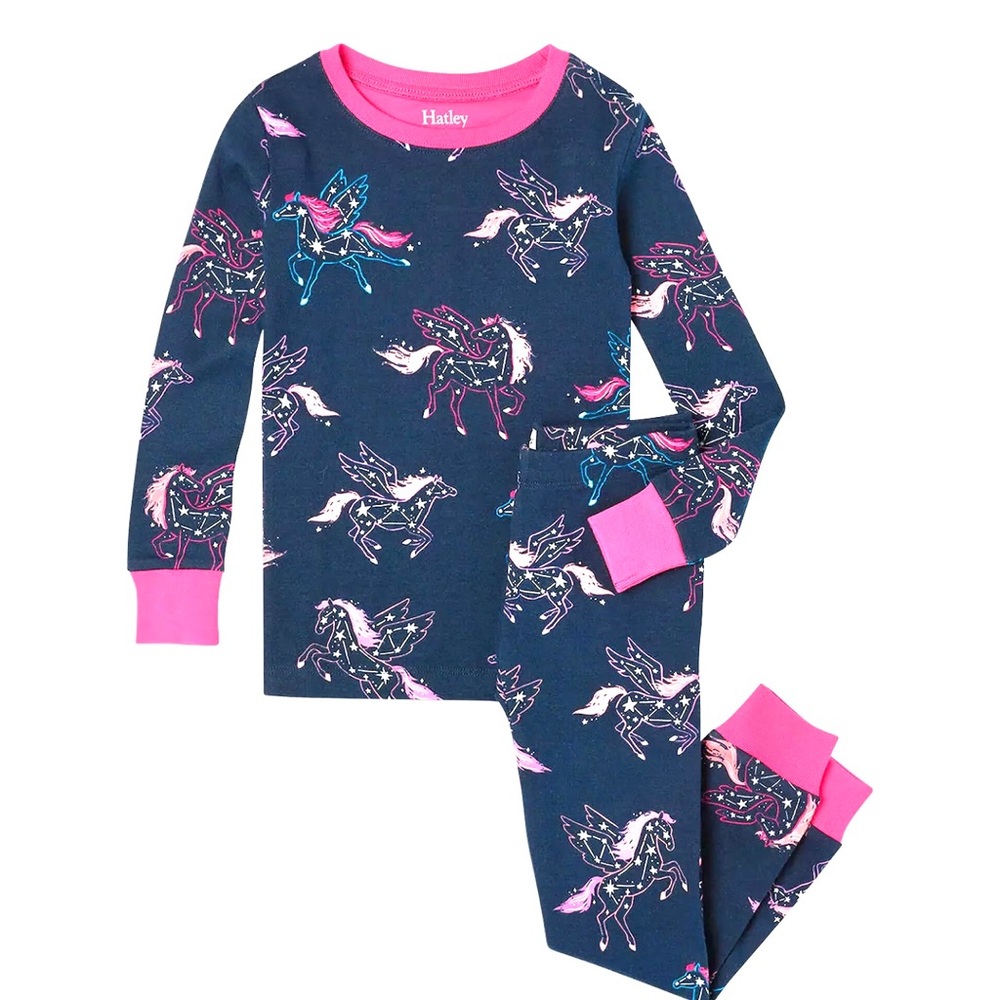 Hatley Pegasus Constellations Organic Raglan Pajama 🦄